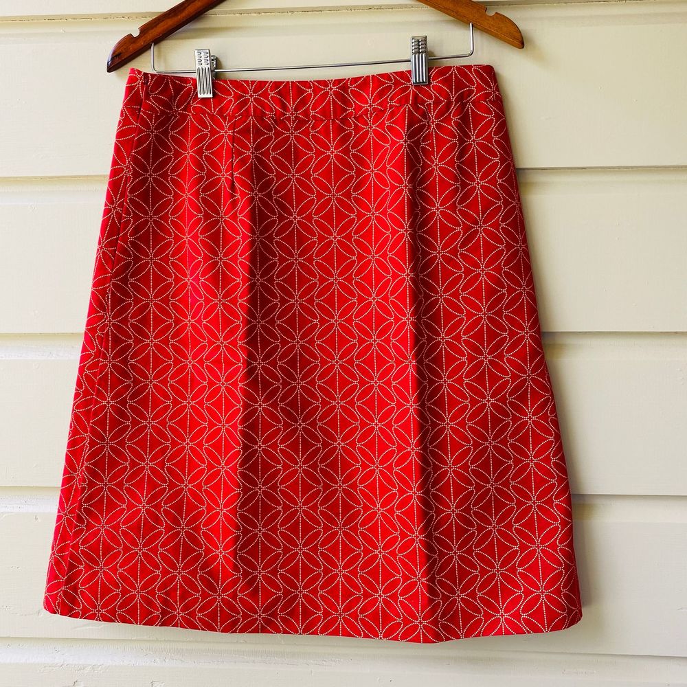 Boden Skirt cotton A-Line Skirt US 8 12 UK